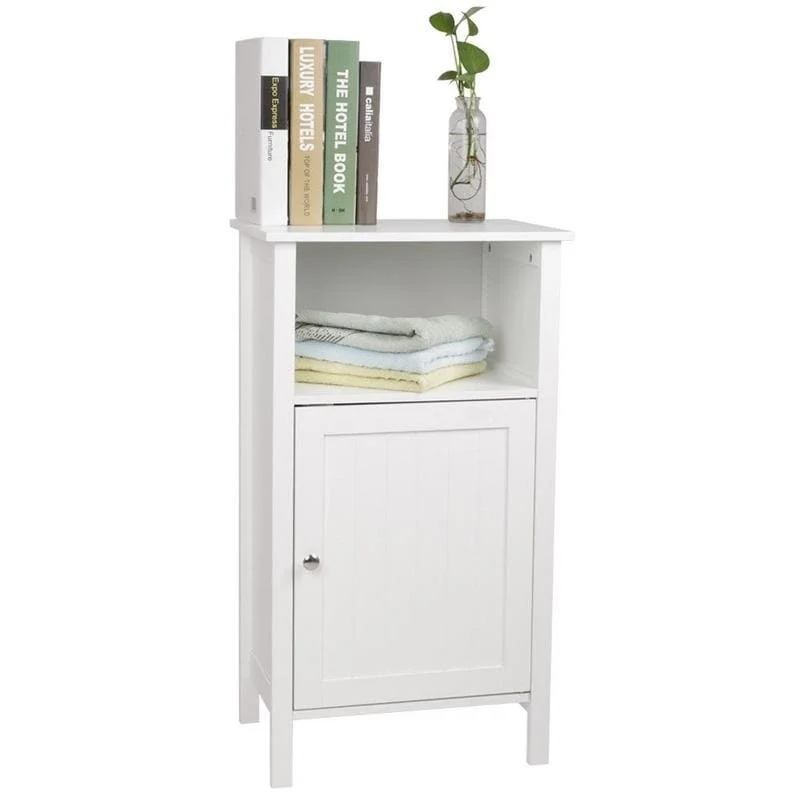 Adjustable Wood Bathroom Storage Floor Cabinet (4 Options)