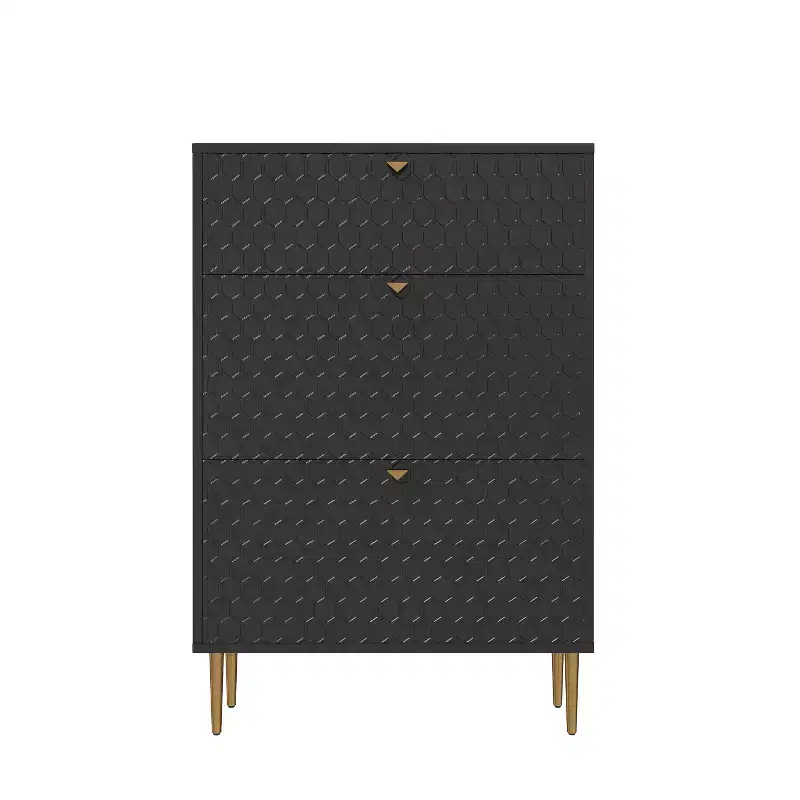 CLIHOME 24 Pair Entryway Shoe Storage Organizer Cabinet Flip Drawers Closet Shoe Rack Shelf Organizer