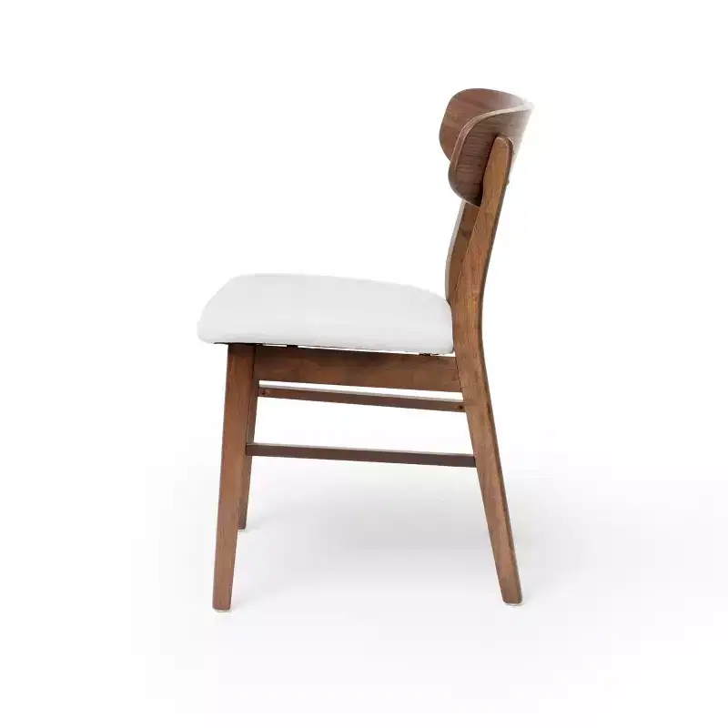 GDFStudio Alexis Mid Century Modern 7 Piece Fabric and Upholstered Rubberwood Dining Set