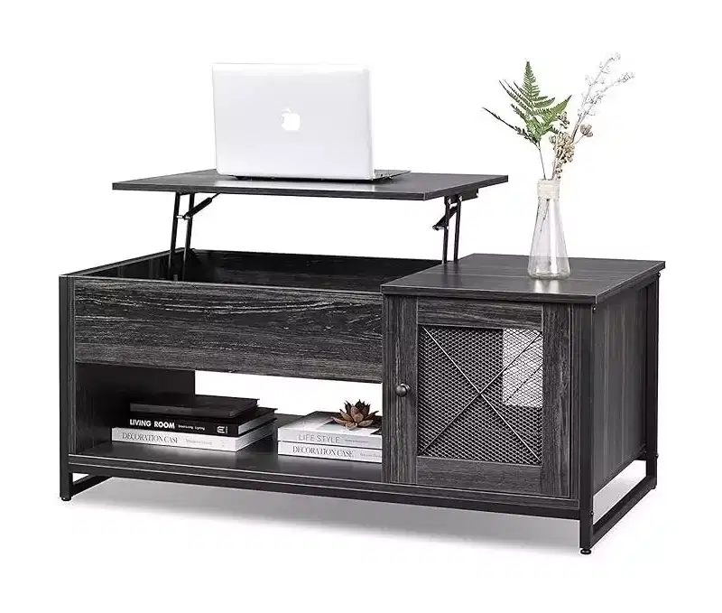 Coffee Table, 41.7 Lift Top Coffee Table with Storage Cabinet and Hidden Compartment, Wood Center Table for Living Room