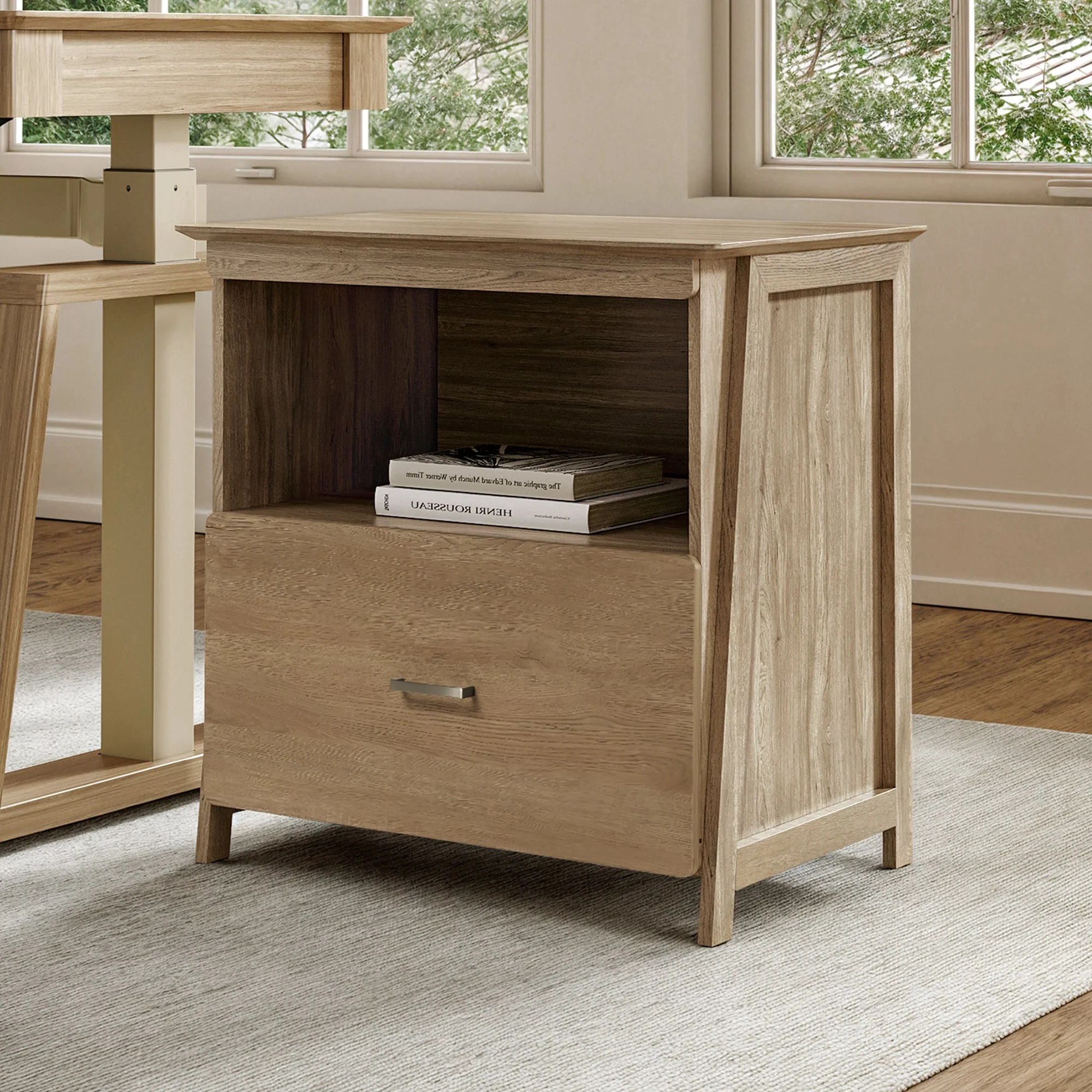 29'' Display File Storage Cabinet, Oak