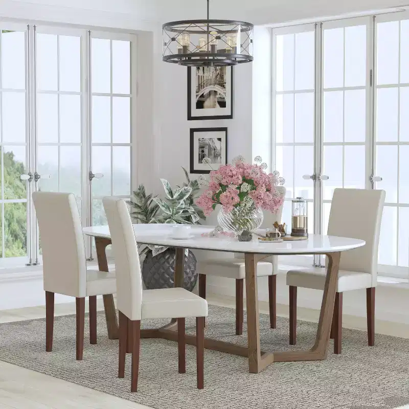 Flash Furniture Set of 4 Greenwich Series Parsons Chairs