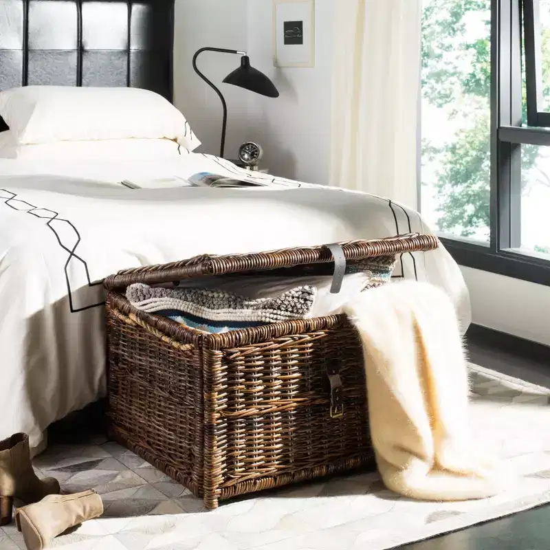 happimess Caden 30 Wicker Storage Trunk
