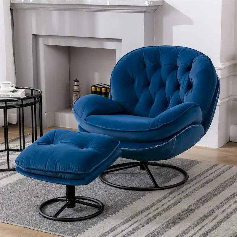 Accent chair TV Chair Living room Chair with Ottoman