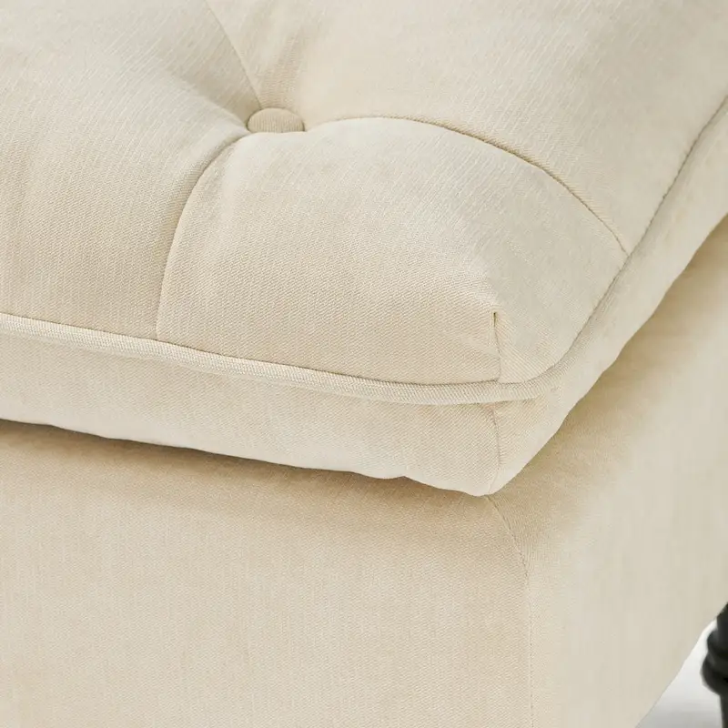Jeremy Modern Tufted Fabric Pillow Top Ottoman by Christopher Knight Home