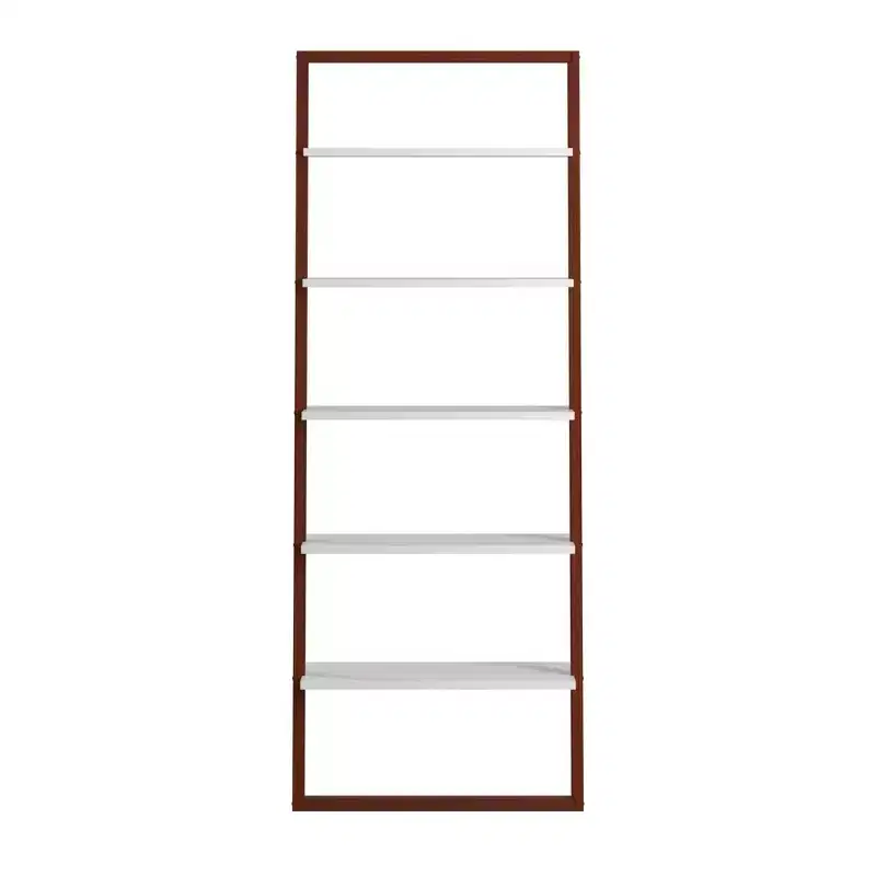 Phyliss Two-Tone Leaning Ladder Bookcase - iNSPIRE Q