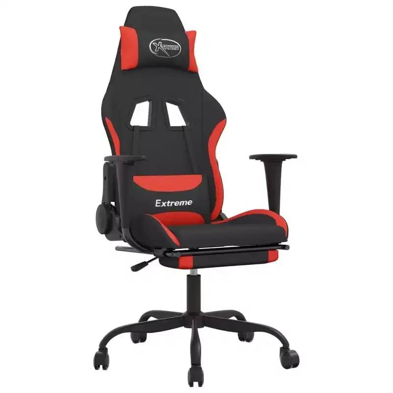 vidaXL Gaming Chair Black and Cream