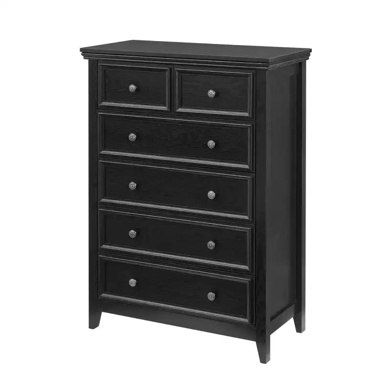 Wood Composite 6-Drawer Dresser 44.3''H x 31.5''W x 15.75''D