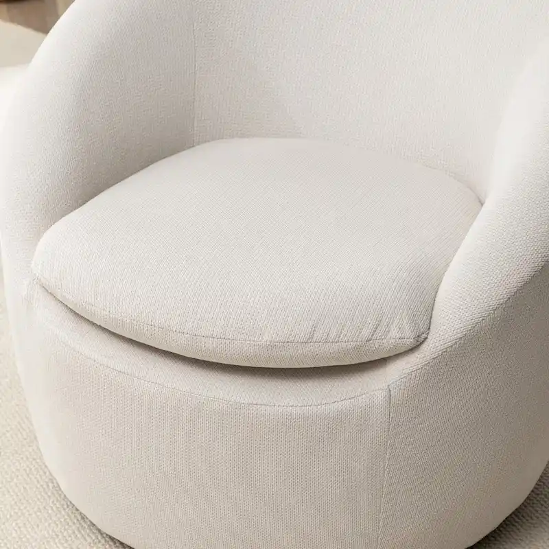 Roundhill Furniture Winnie Modern Swivel Barrel Chair