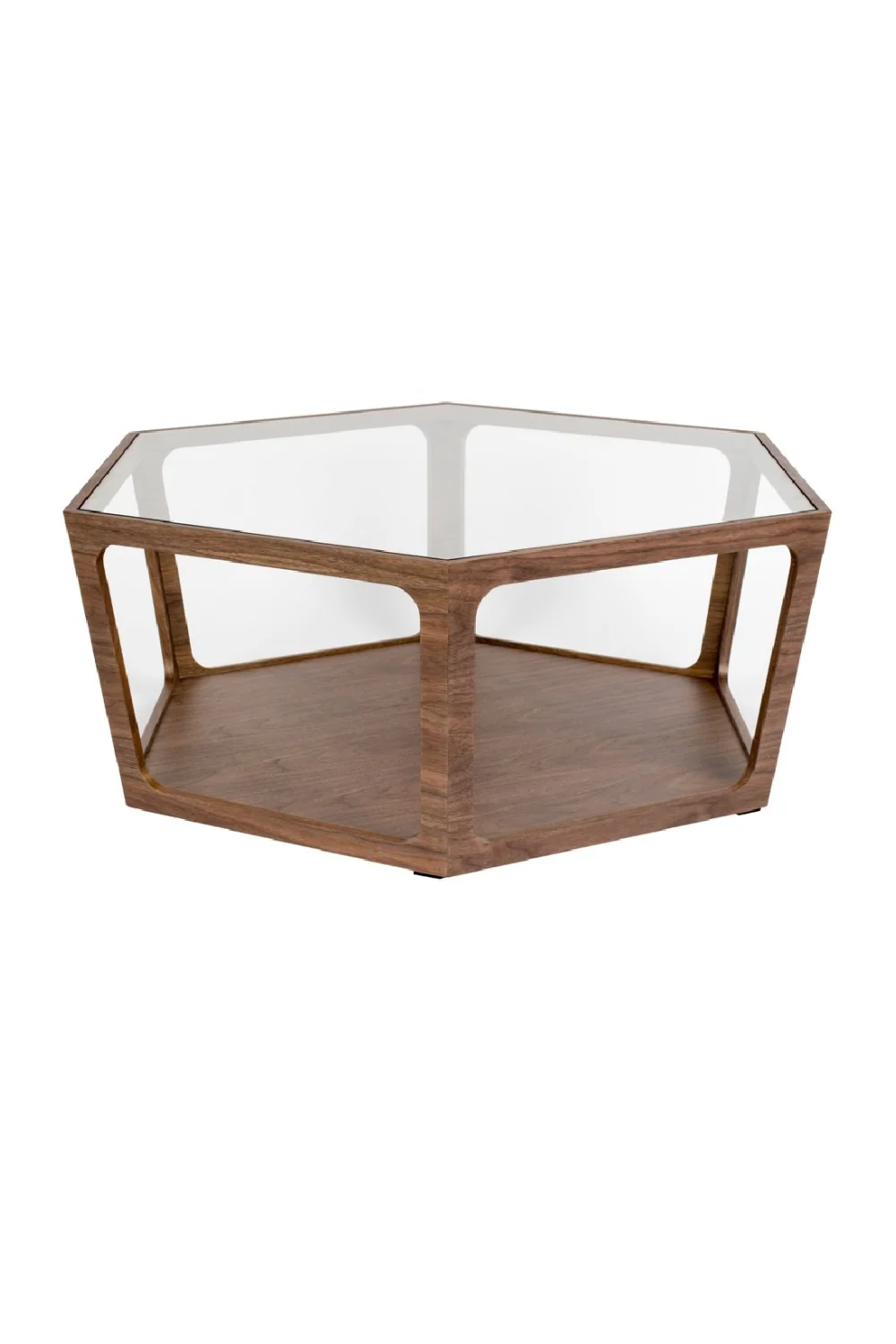 Glass Hexagon Coffee Table