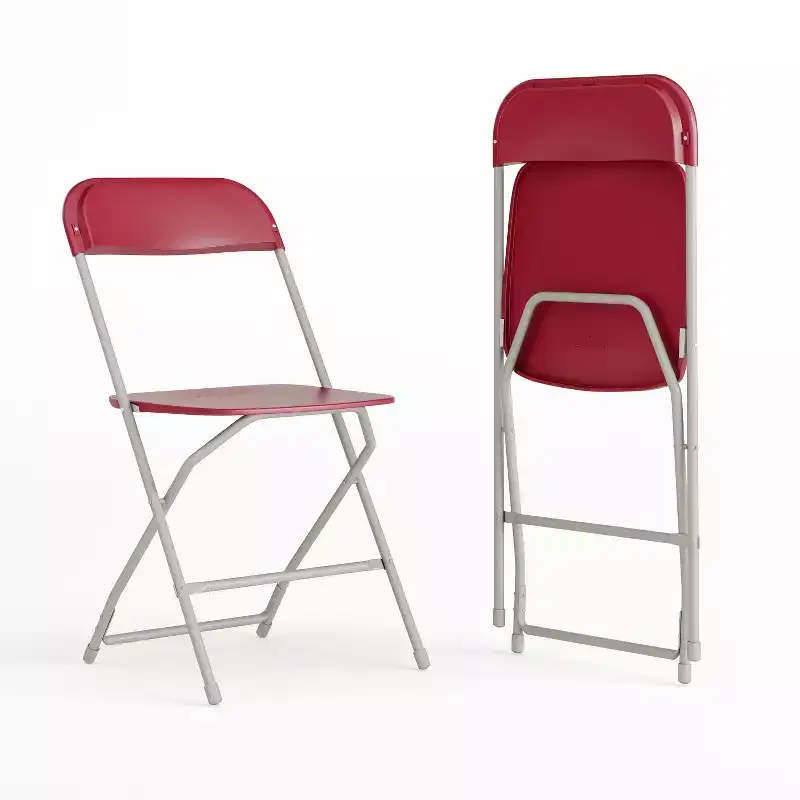 Flash Furniture Hercules Series Plastic Folding Chair - 2 Pack 650LB Weight Capacity