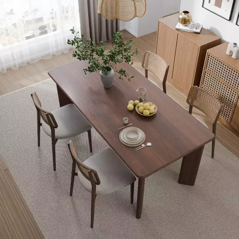 PexFix 67x33.5 Soild Wood Dining Table Oval Kitchen Tables