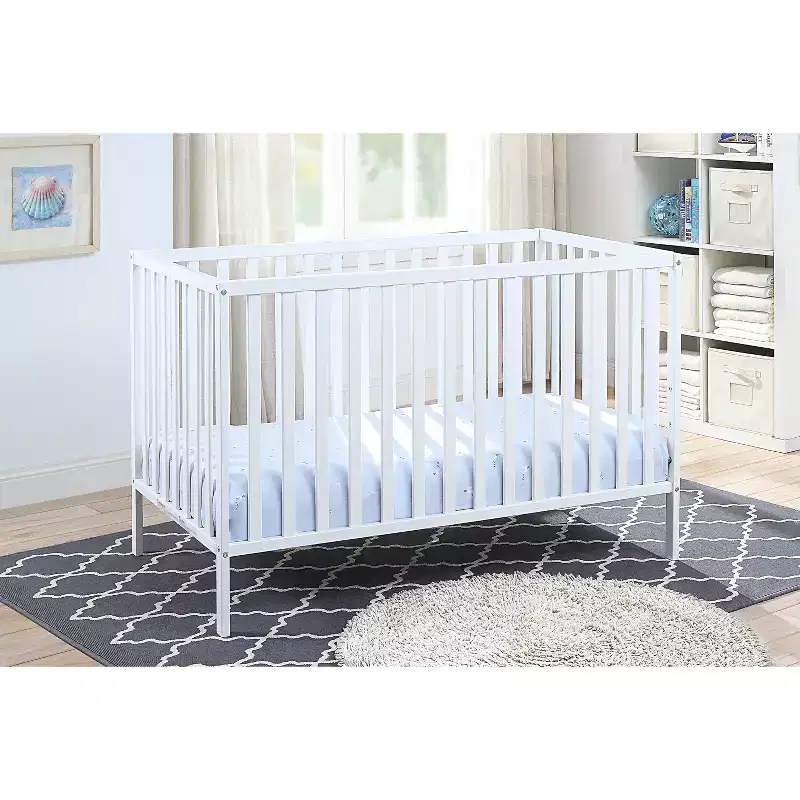 GDFStudio Little 3-in-1 Convertible Solid Wood Bedside Crib Only