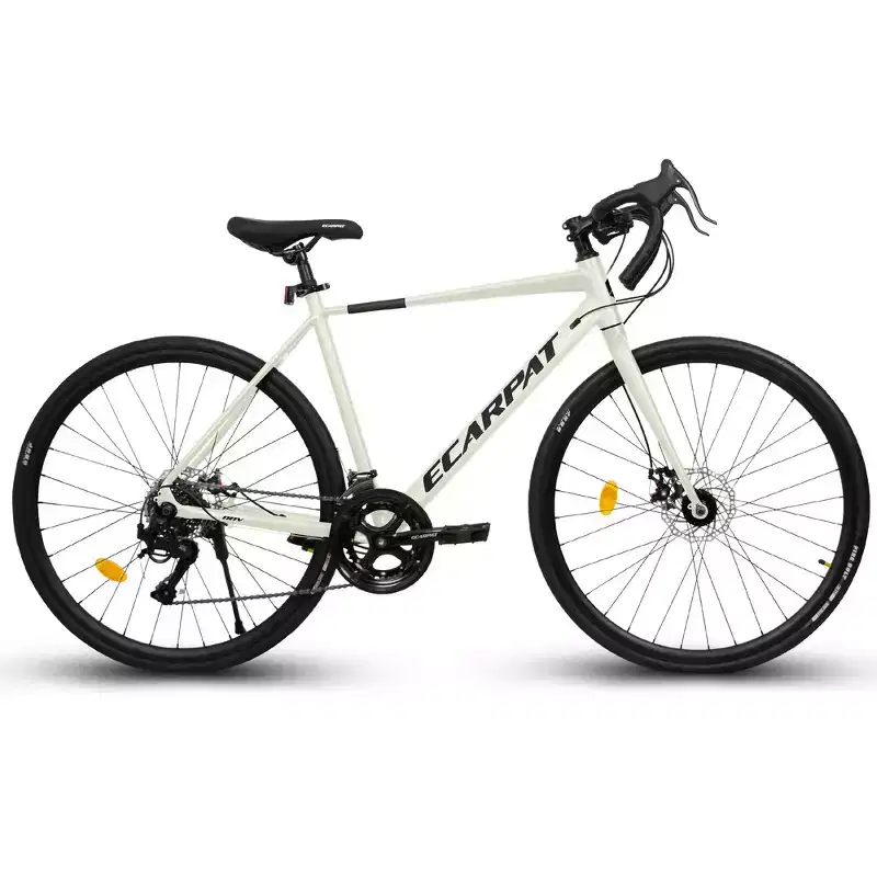 Whisen Road Bike, Lightweight Aluminum Frame, Disc Brakes, 16-Speed, Fast Acceleration, Suitable for Men and Women