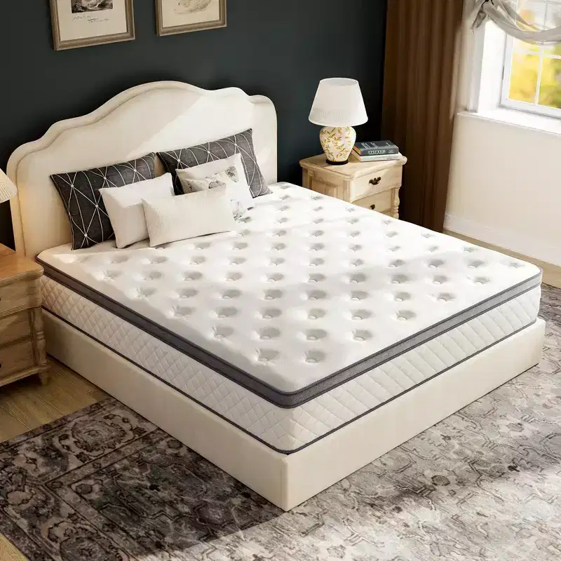Swedrea Hybrid Mattress Gel Medium Memory Foam in White