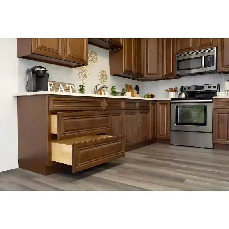 CASAINC 30 in. W x 24 in. D x 34.5 in. H Base Kitchen Cabinet with Drawer and Soft-Close Hinges  Plywood RTA Cabinet