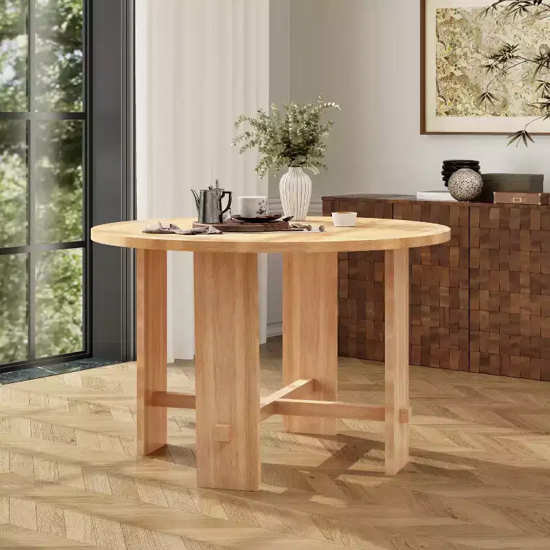 Christopher Knight Home Ulysse Farmhouse Rubberwood Dining Table