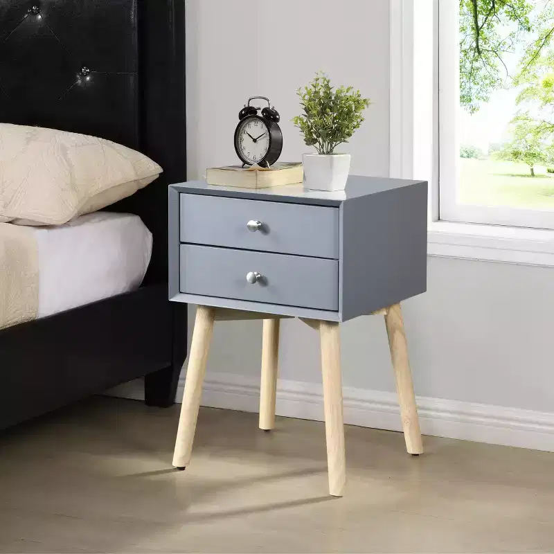 Modern Two-Drawer Nightstand