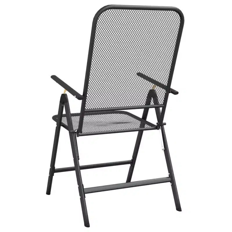 vidaXL Folding Garden Chair Set of 2