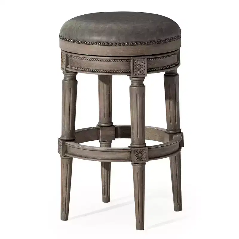 Maven Lane 31 Pullman Backless Swivel Bar Stools with Faux Leather
