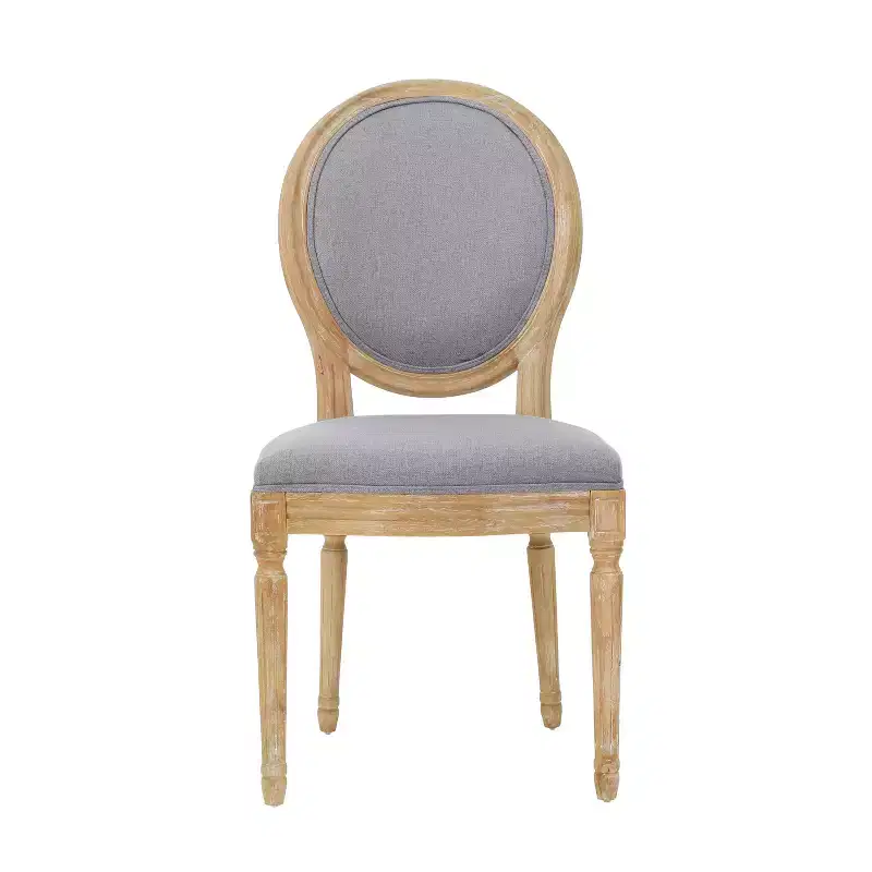 GDFStudio Newman Traditional Upholstered Rubberwood Dining Chairs (Set of 4)
