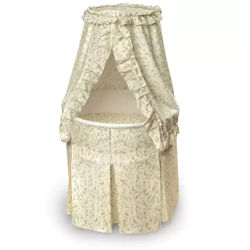 Round Baby Bassinet with Canopy