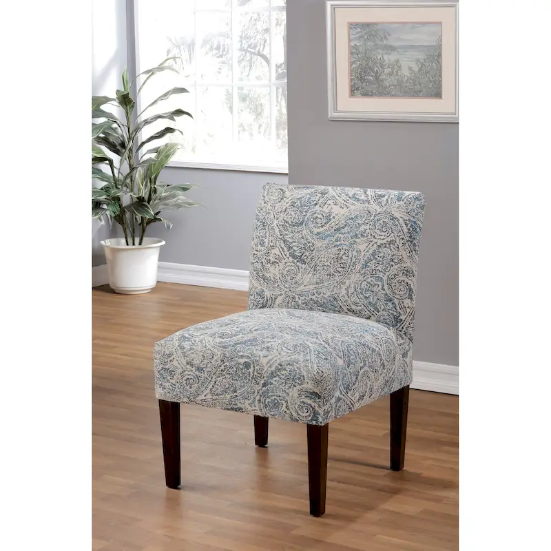 Samantha Transitional Button Tufted Slipper Chair