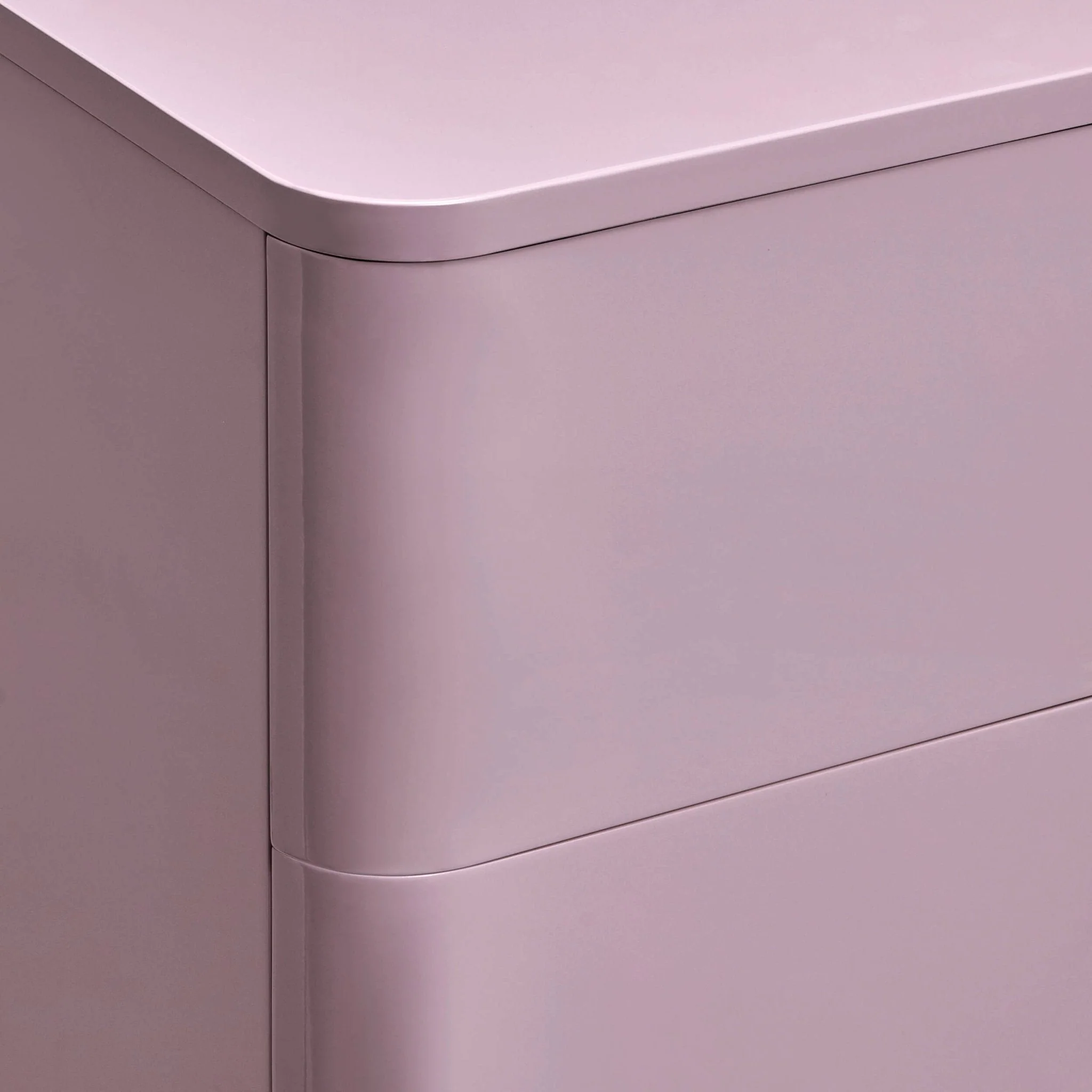 2 Drawer Bedside Table - Violet Ice
