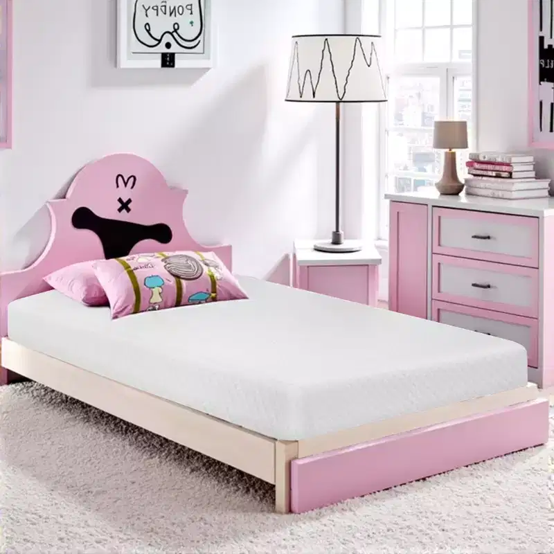 Twin Memory Foam Mattress, Soft, Filled With Cotton, Mattress Thickness 8in, Roll-in-Box, Only Mattress