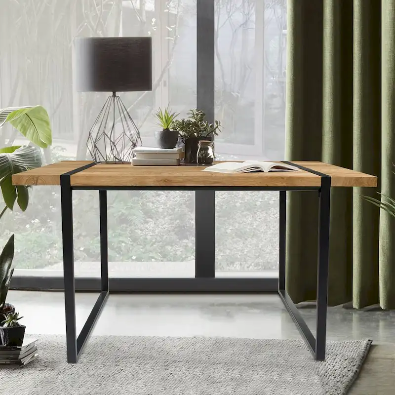 Modern Rectangle Office Writing Desk Wood Computer Desk