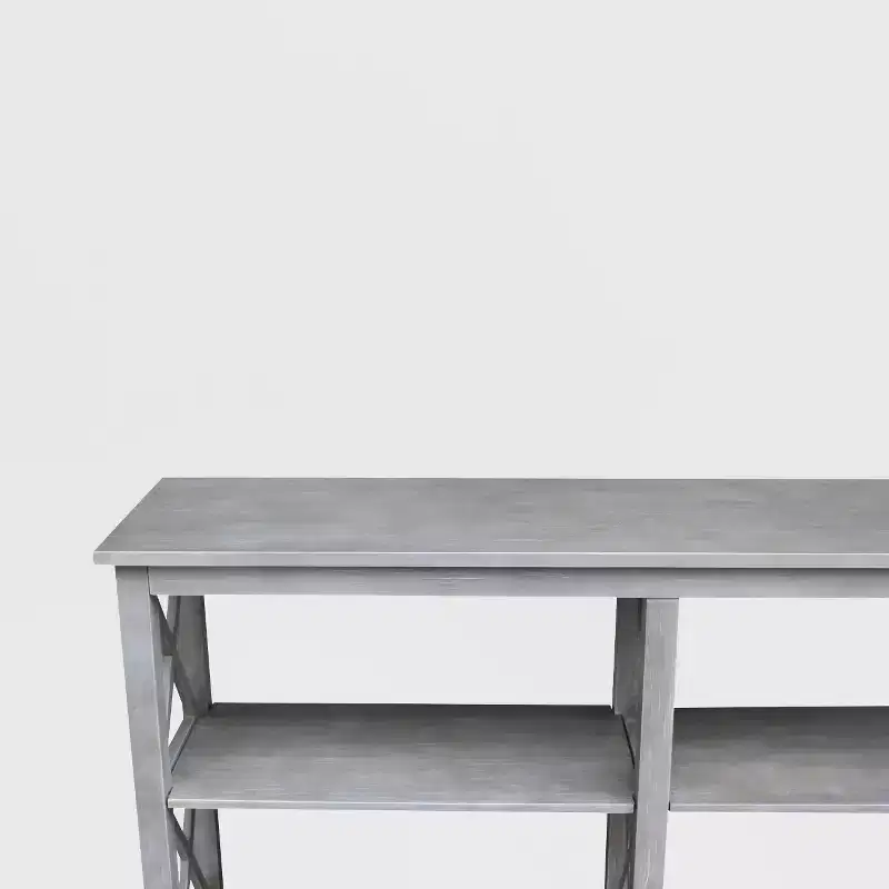 Hampton Sofa Server Table with Shelves - International Concepts
