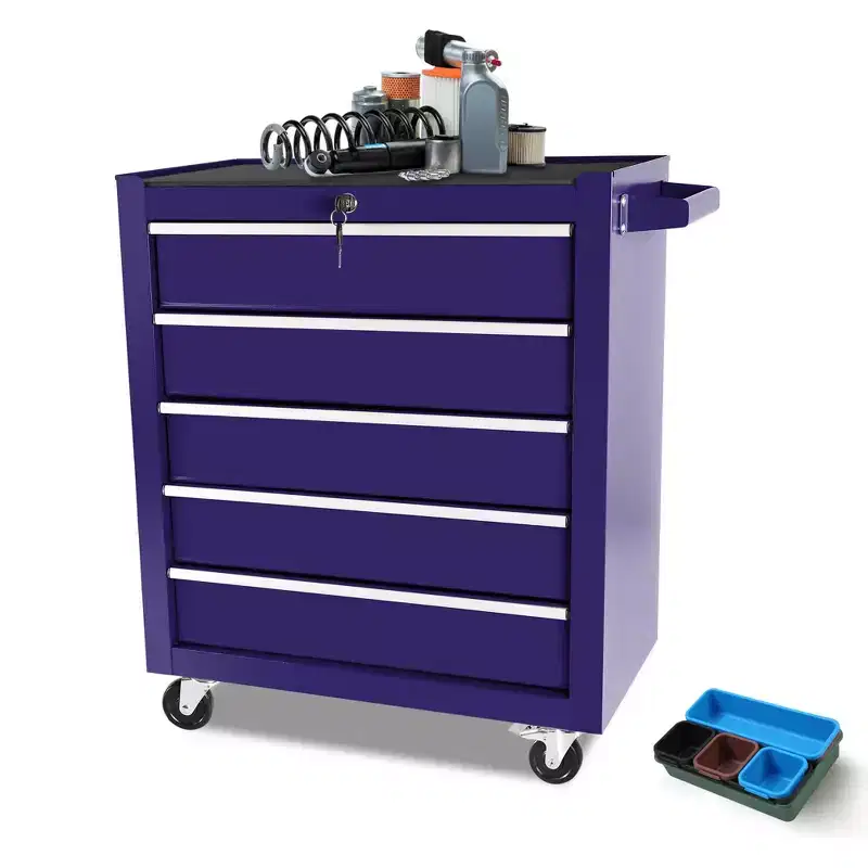 5-Drawer Rolling Tool Chest with Wheels