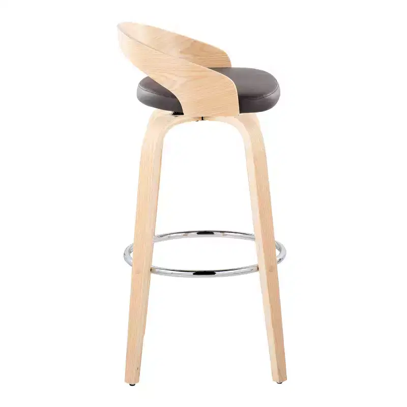 LumiSource Set of 2 30 Grotto Swivel Barstools