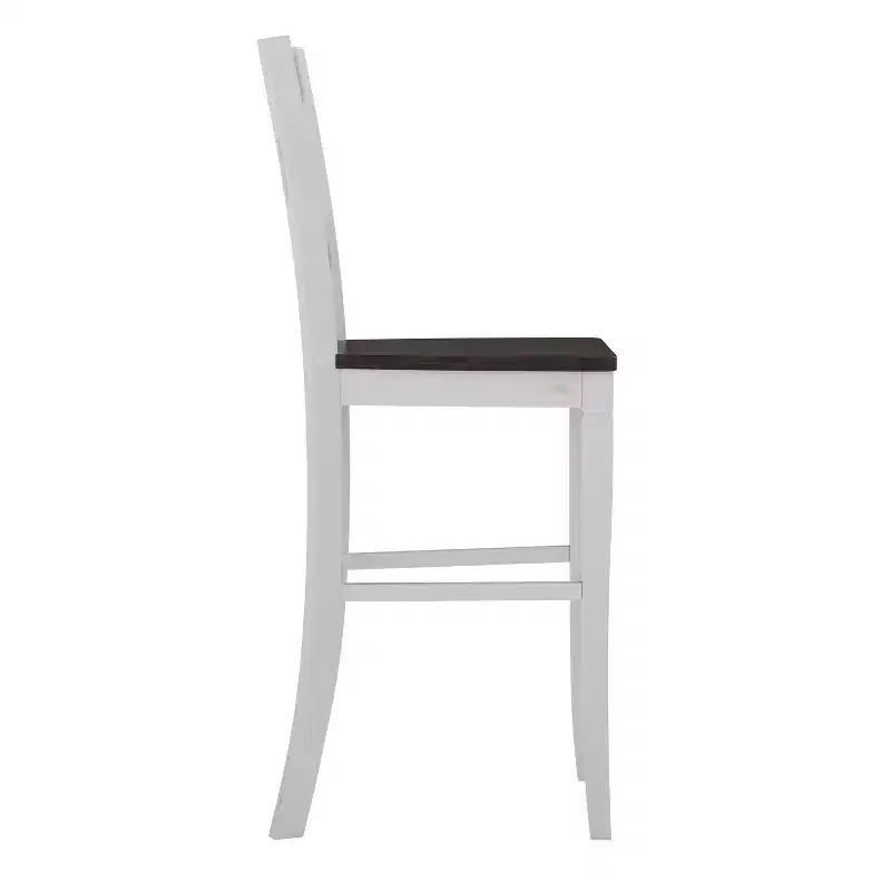 Commercial Grade Solid Wood Modern Farmhouse Counter Height Barstool