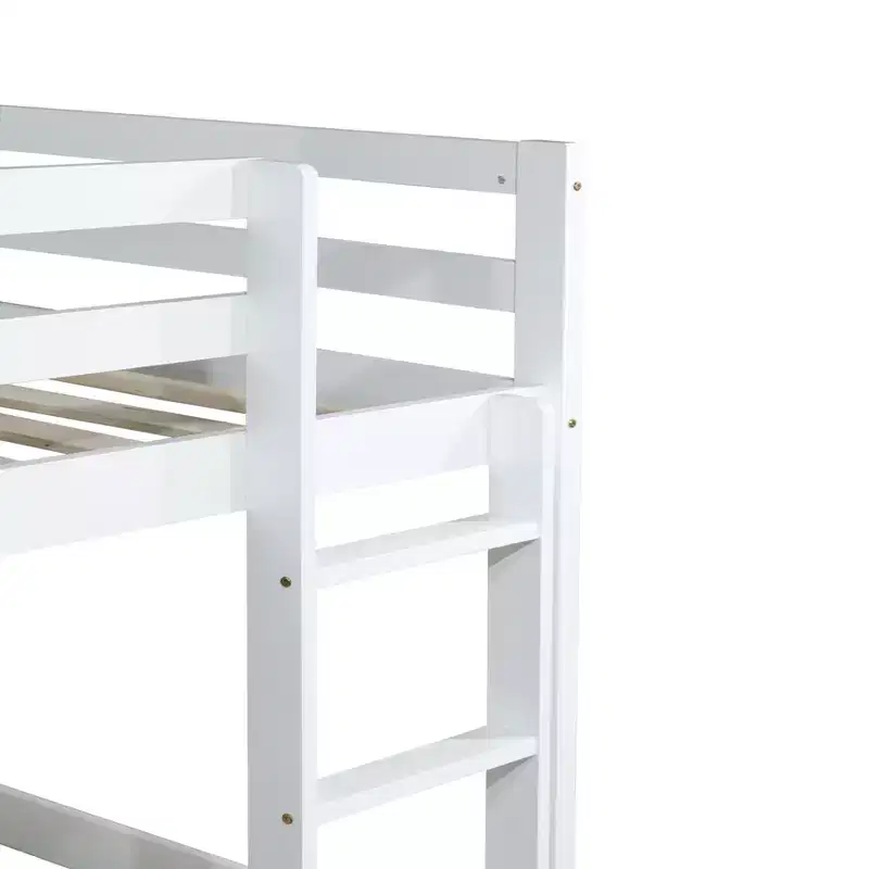 MAYEERTY Full Bed Frame Noise-Free Design No Box Spring Needed Solid Pine Wood