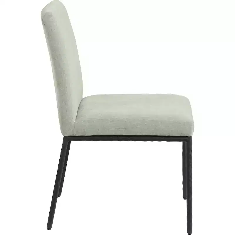 Meridian Furniture,Reeves Chenille Fabric Dining Chair, Set of 2