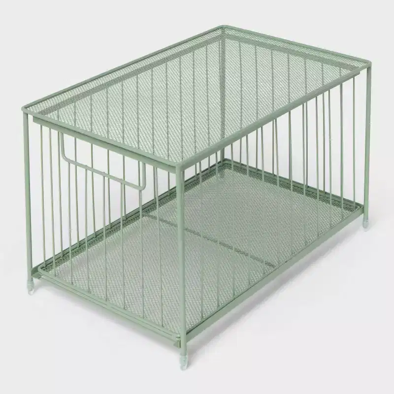 Large Stackable Steel Slide Out Drawer