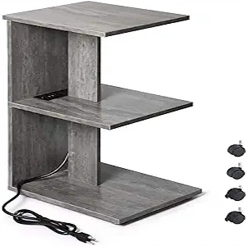 Table with USB Ports and Outlets