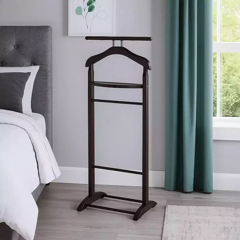 Knight Valet with Extended Bar and Key Rack