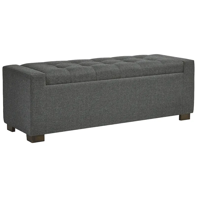 Signature Design by Ashley Cortwell Dark Grey Storage Bench - 54W x 18D x 18H