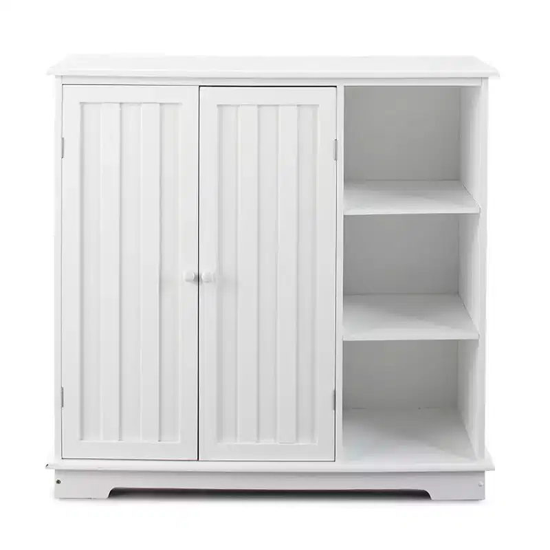 The Lakeside Collection Beadboard Buffet Cabinet - Sideboard with Storage