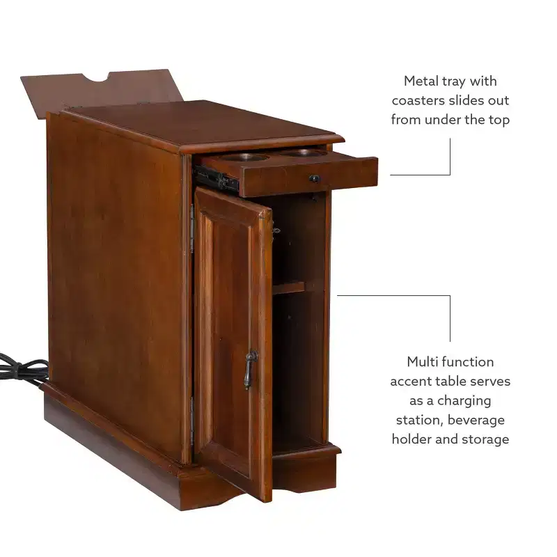 Felix Accent Table with USB Charging Station - Powell Company