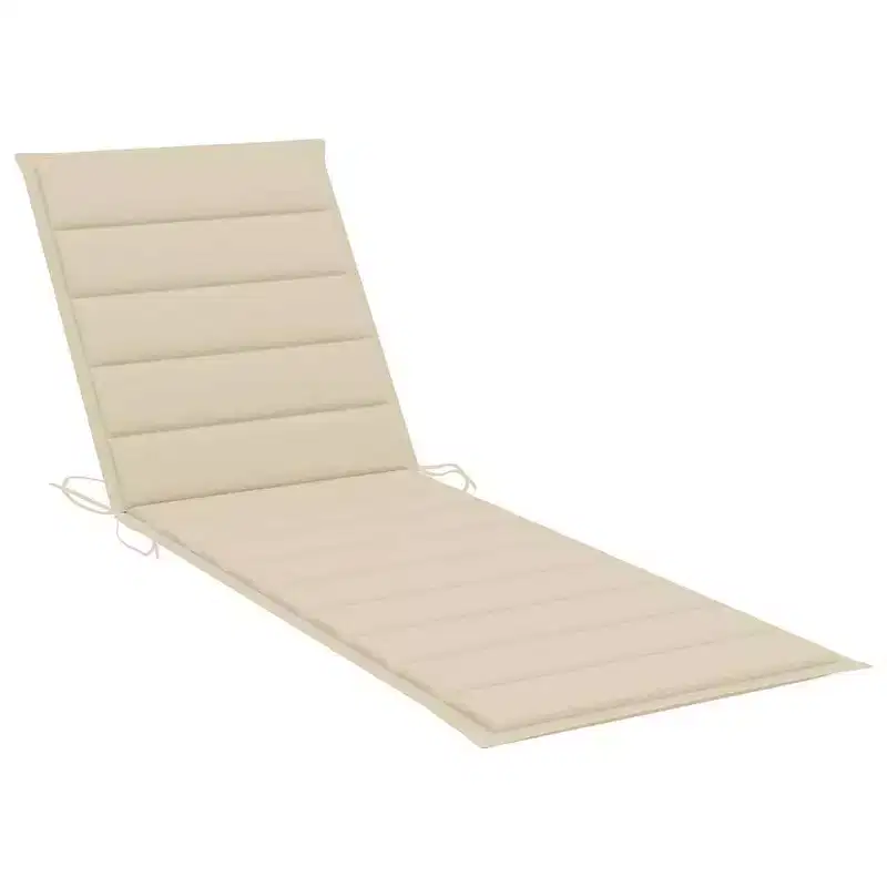 vidaXL Sun Lounger Natural bamboo, (cushions)