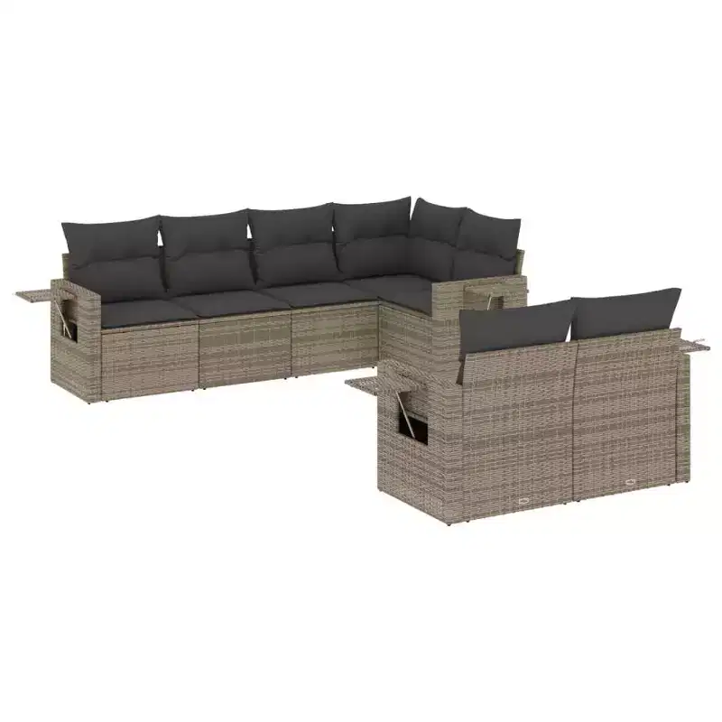 vidaXL Stylish Modular Patio Sofa Set with Cushions in Different Colors