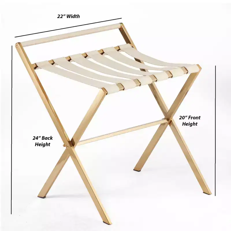 Roselli Trading Luggage Rack - Gold