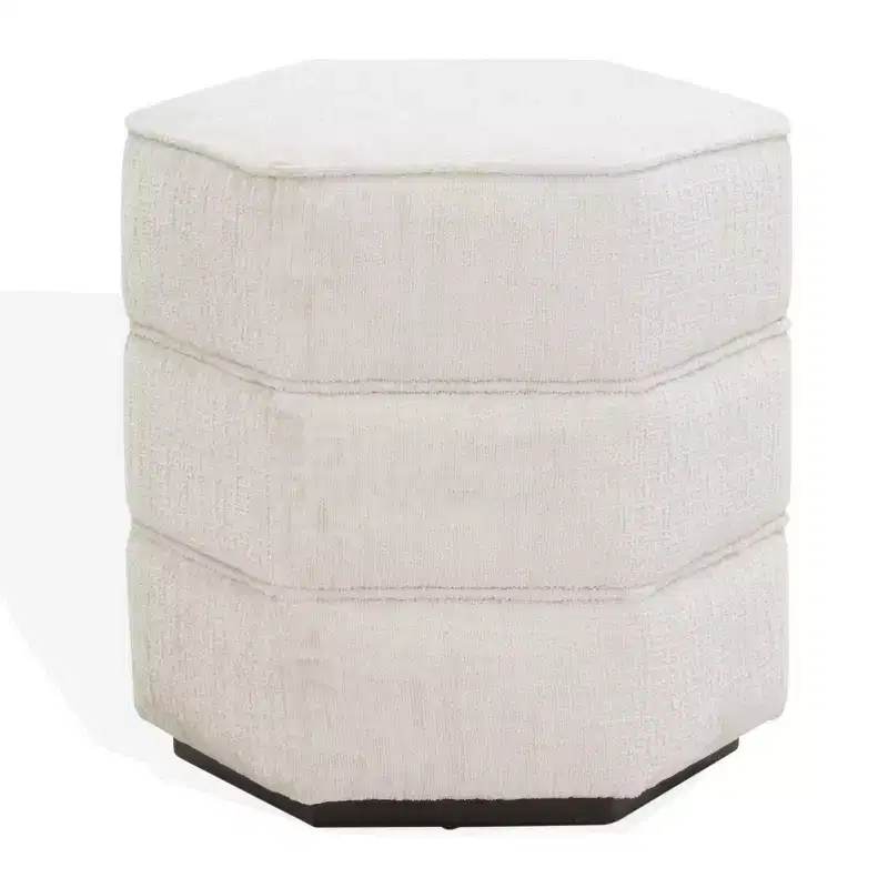 Rosaria Chenille Hexagon Ottom - SFV4875 - Safavieh Couture