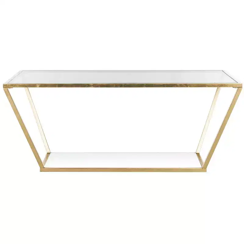 Allene Coffee Table - Gold/Clear - Safavieh