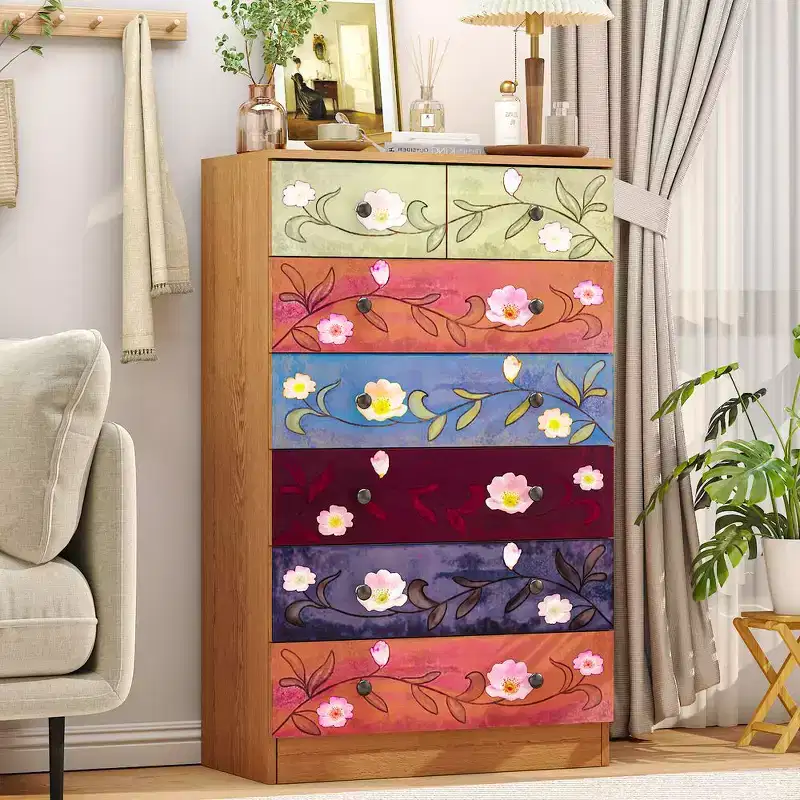 7-Drawer Brown Chest of Drawers, 25.98