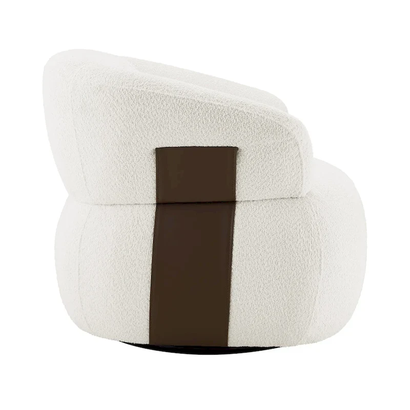 Kieon 33W 360 Swivel Modern Barrel Chair Accent Chair Set of 2