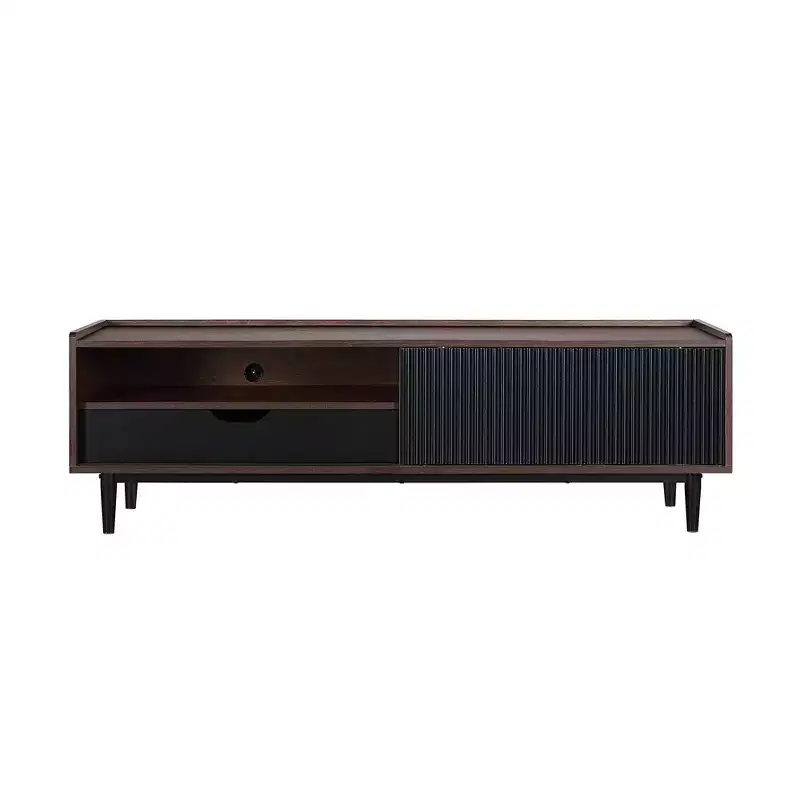 Duane Modern Ribbed TV Stand for TVs up to 55 - Manhattan Comfort